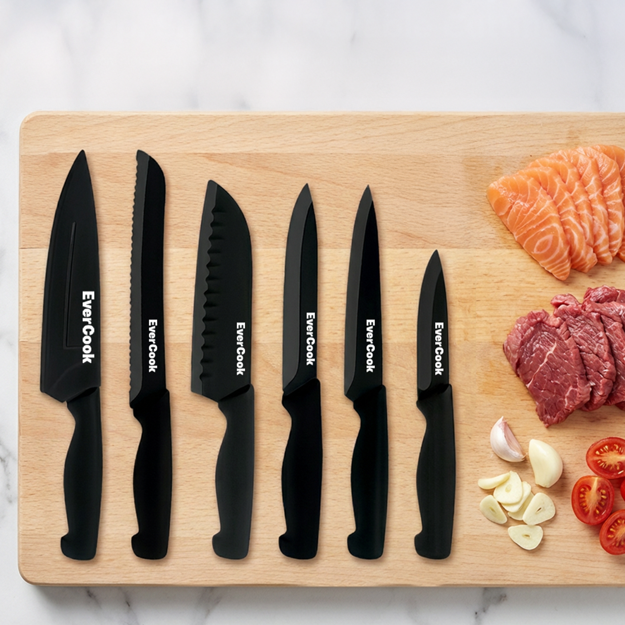 12-PIECE KNIFE SET  WITH SHEATHS
