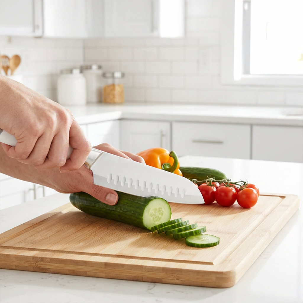 8-PIECE KNIFE BLOCK SET WHITE