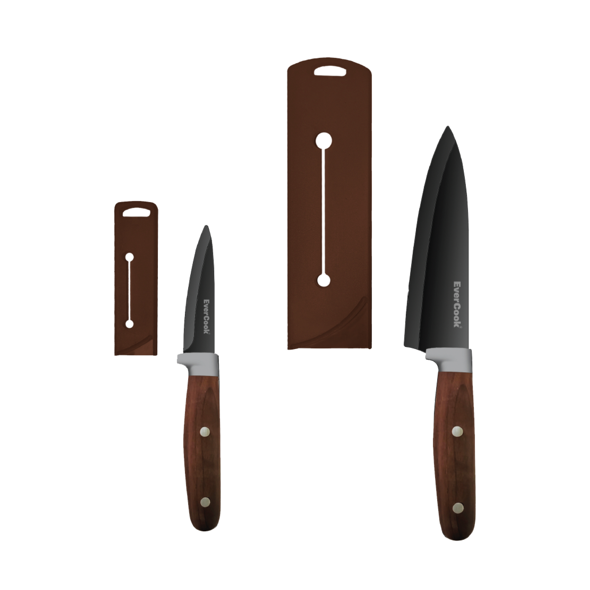 4-Piece Knife Set with Sheaths