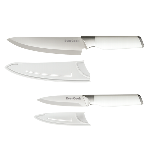 4-PIECE KNIFE SET-A WITH SHEATHS