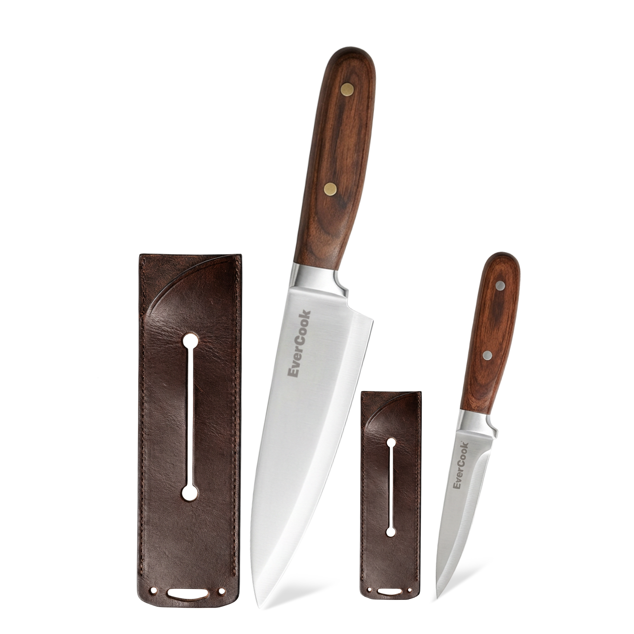 4-Piece Knife Set with Sheaths